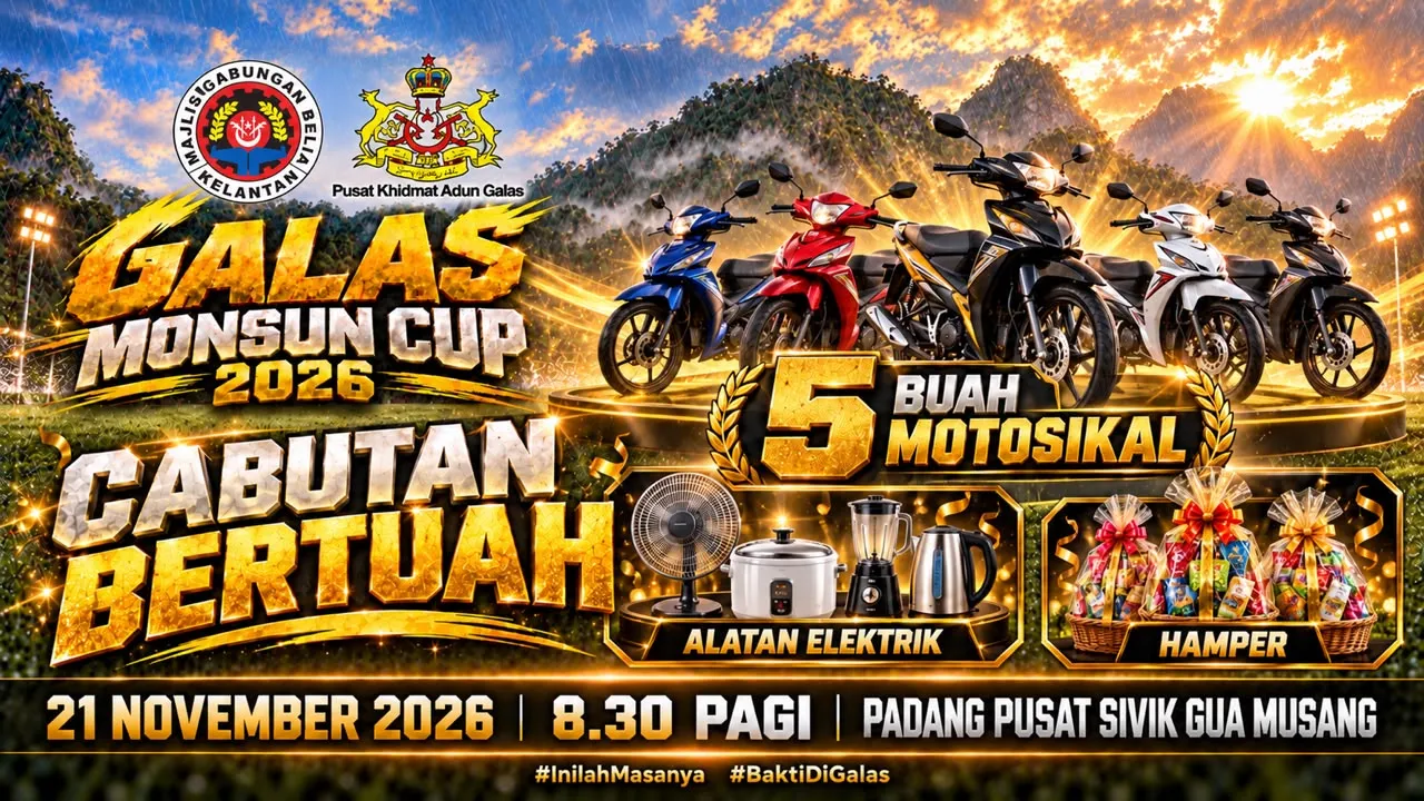 Cabutan bertuah — 5 motosikal, alatan elektrik, hamper